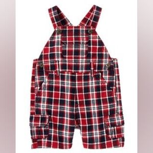 Gymboree Plaid Shortalls